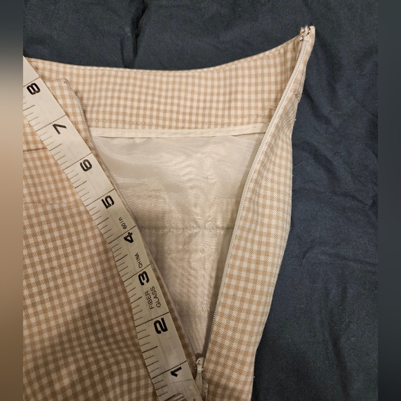 Loft Outlet Petite gingham capris - Picture 7 of 8